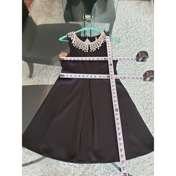 Free People Sheath Dress Womens M Black Lace Round Neck Sleeveless Keyhole Back - Picture 8 of 13